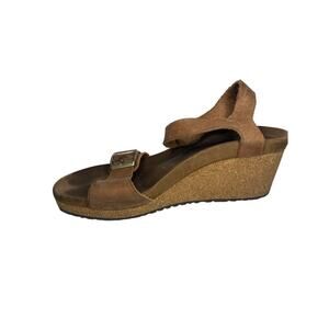 Womens Birkenstock Papillo Soley Sandals Ring Buckle Black Leather Wedges 38